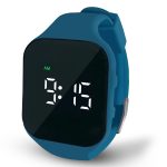 Rechargeable Water-Resistant Digital Watch Time Gift for Kids, Blue